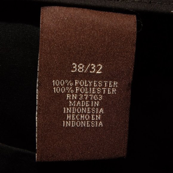 Perry Ellis men's brown dress pants 38/32 like new - Picture 3 of 3